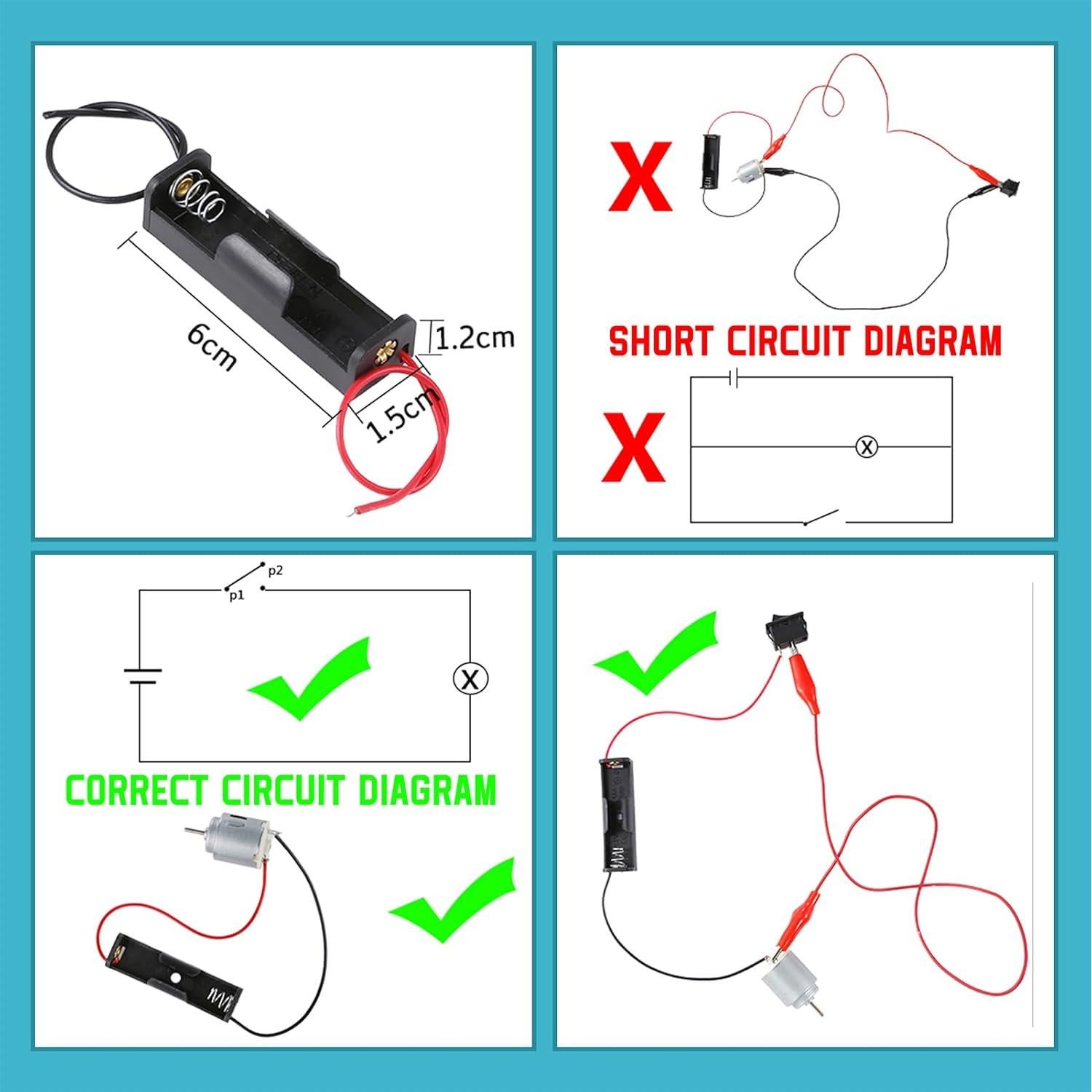 Kit de Motor Eléctrico Sntieecr para Niños 8-12 Años