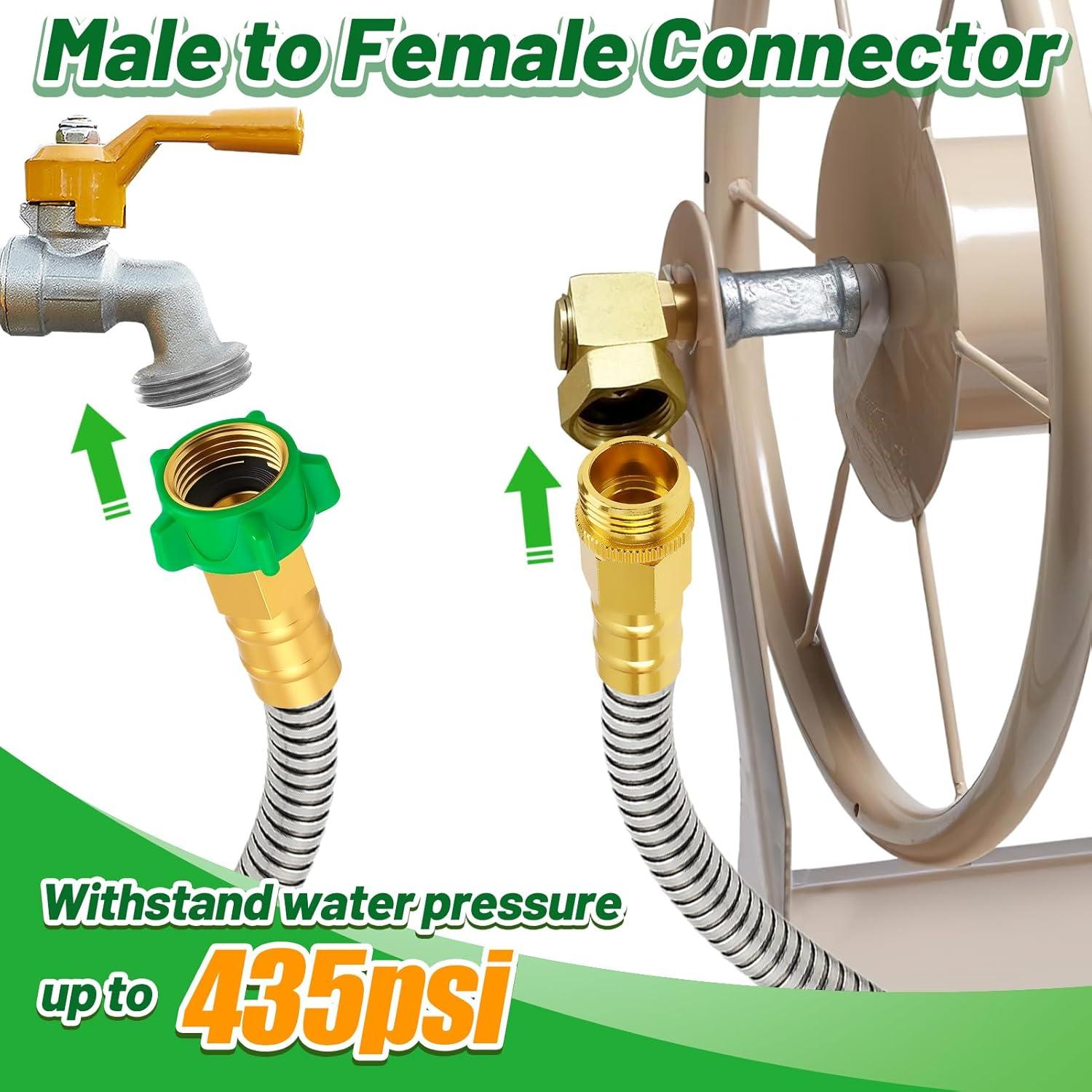 Manguera de Jardín Beeplove 0.91m Acero Inoxidable Flexible