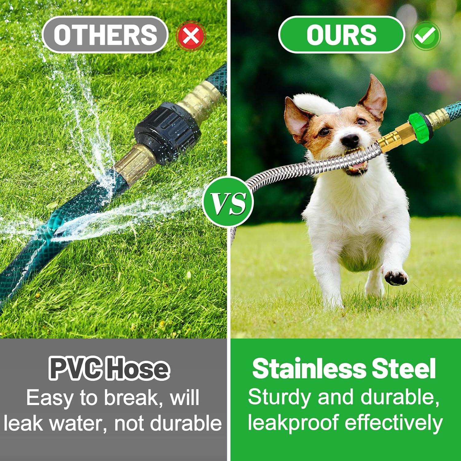 Manguera de Jardín Beeplove 0.91m Acero Inoxidable Flexible