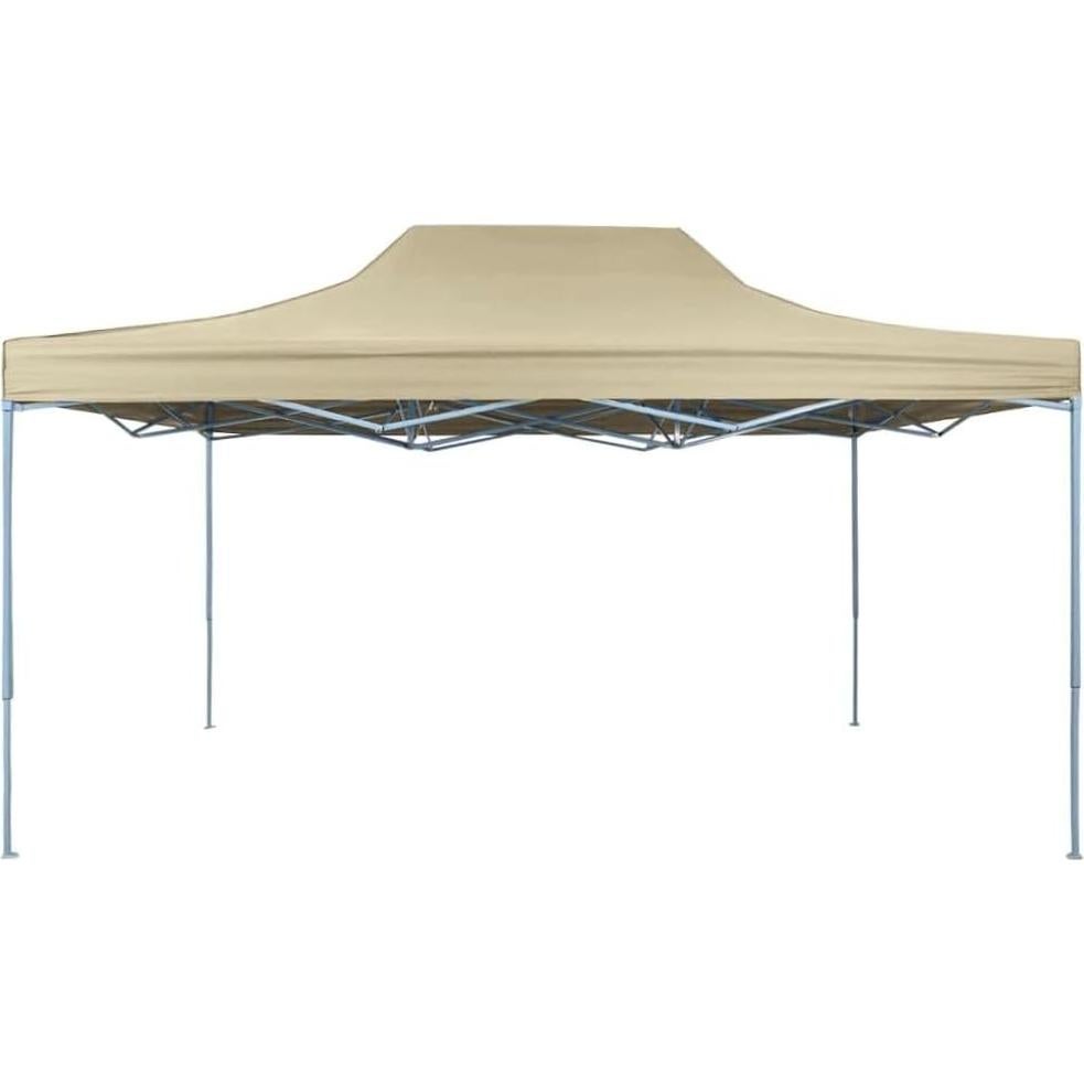 Carpa Plegable Pop-Up BUKSCYJS 4.3x3.5m Impermeable Blanco