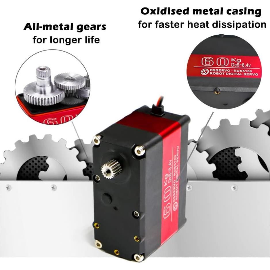 Servo Digital Wishiot RDS5160 60 kg Torque 270 Grados