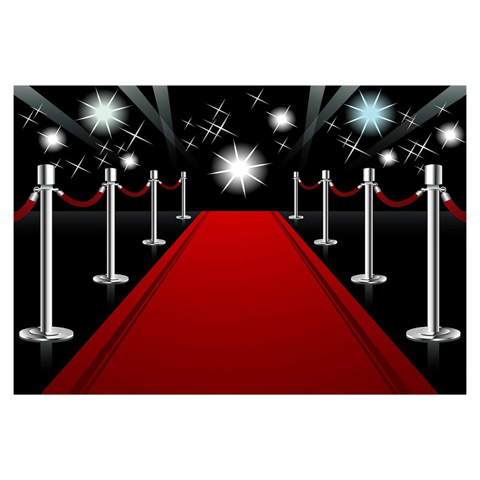 Fondo de Fotografía Vinilo 5x3ft Alfombra Roja dnldliq