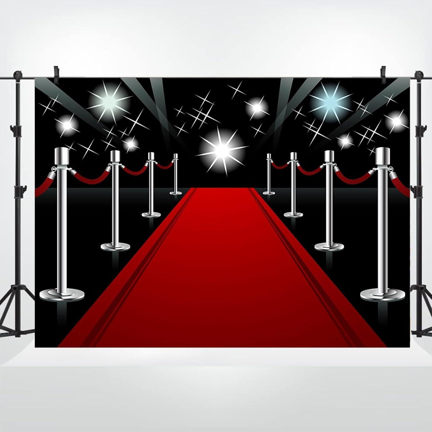 Fondo de Fotografía Vinilo 5x3ft Alfombra Roja dnldliq