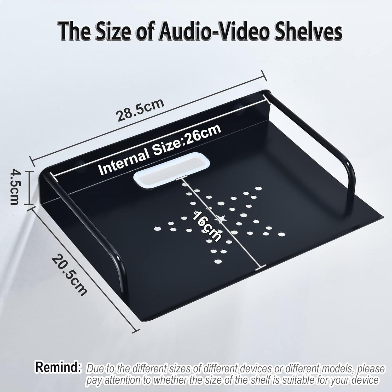 Estante Flotante HNVNER para Router y Proyector 28.5x20.5cm