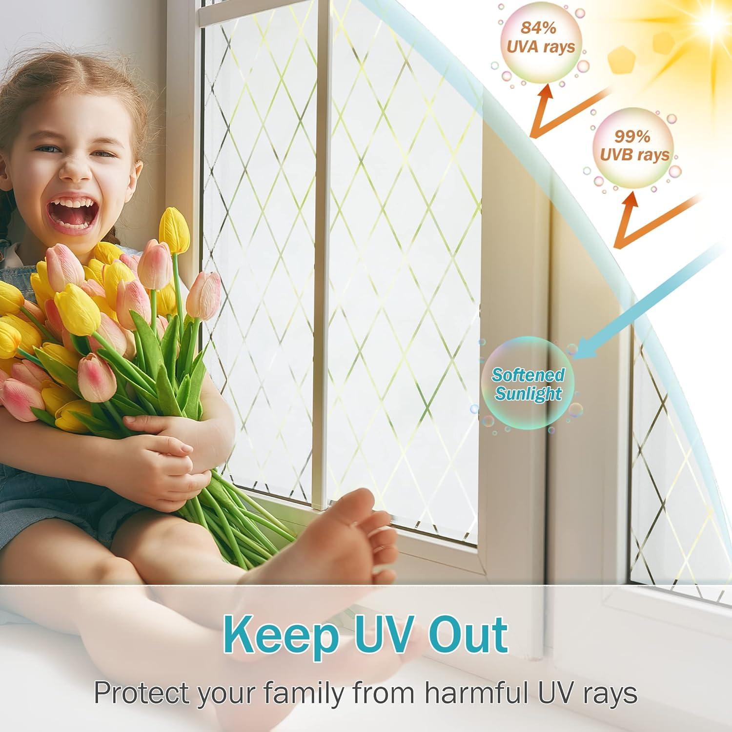 Película de Ventana VELIMAX Lattice 45x200 cm Anti-UV