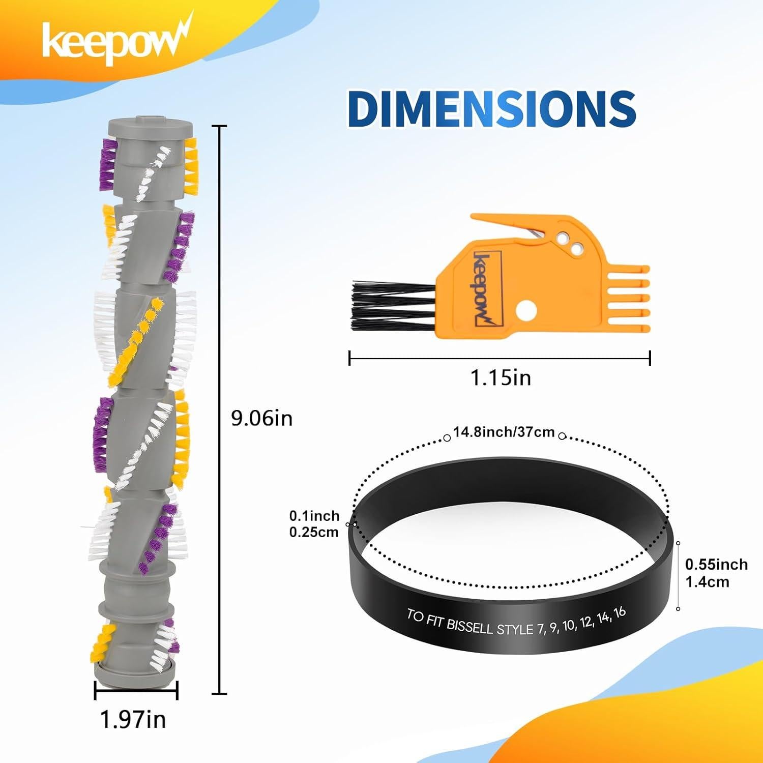 Piezas de Repuesto KEEPOW para Aspiradora Bissell Cleanview