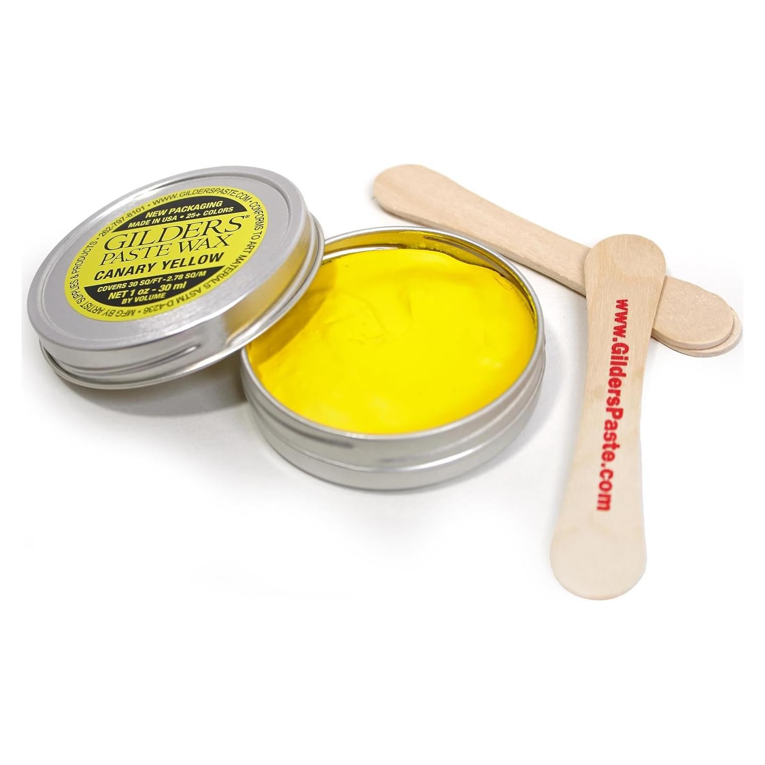 Cera de Gilders Amarillo Canario 30 ml para Madera y Metal