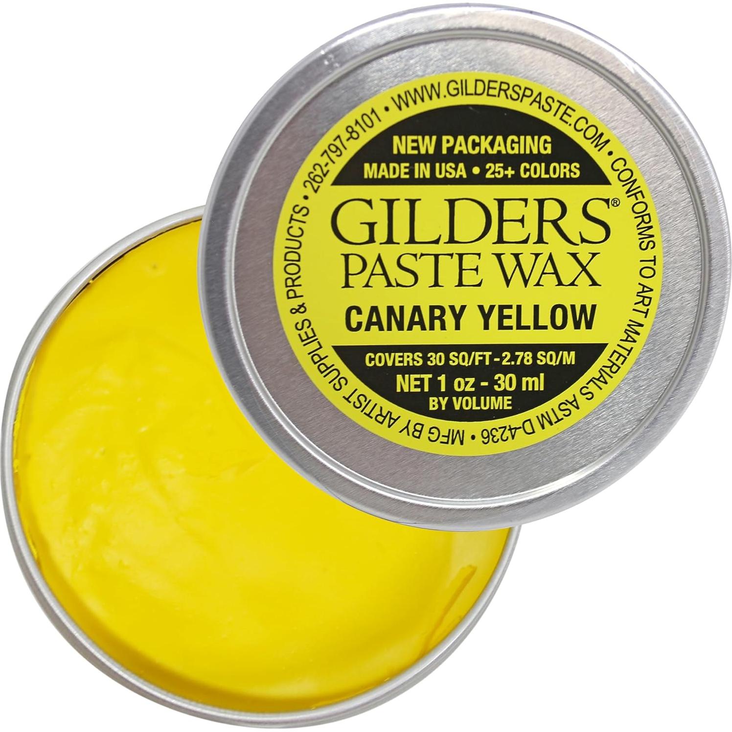 Cera de Gilders Amarillo Canario 30 ml para Madera y Metal