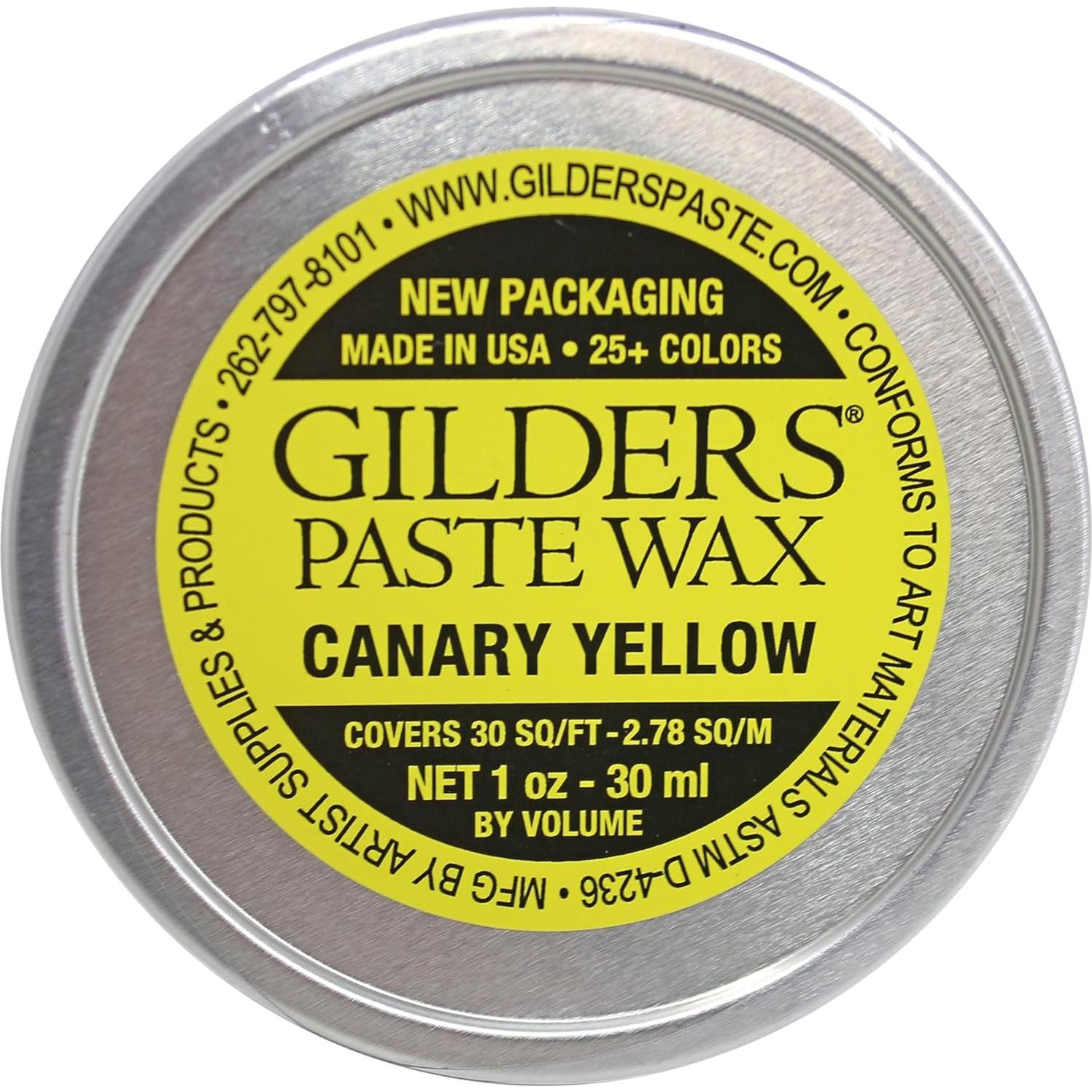 Cera de Gilders Amarillo Canario 30 ml para Madera y Metal