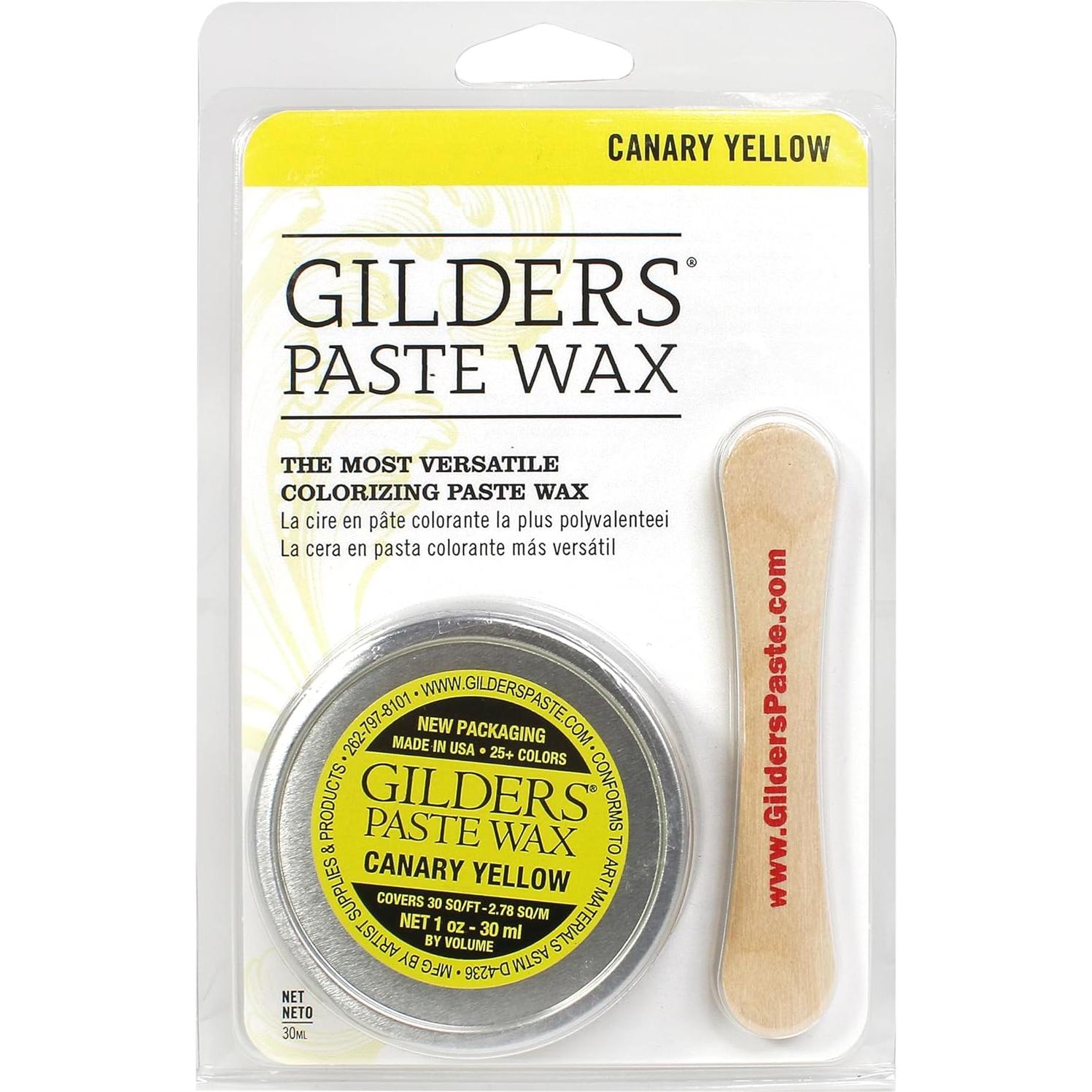 Cera de Gilders Amarillo Canario 30 ml para Madera y Metal