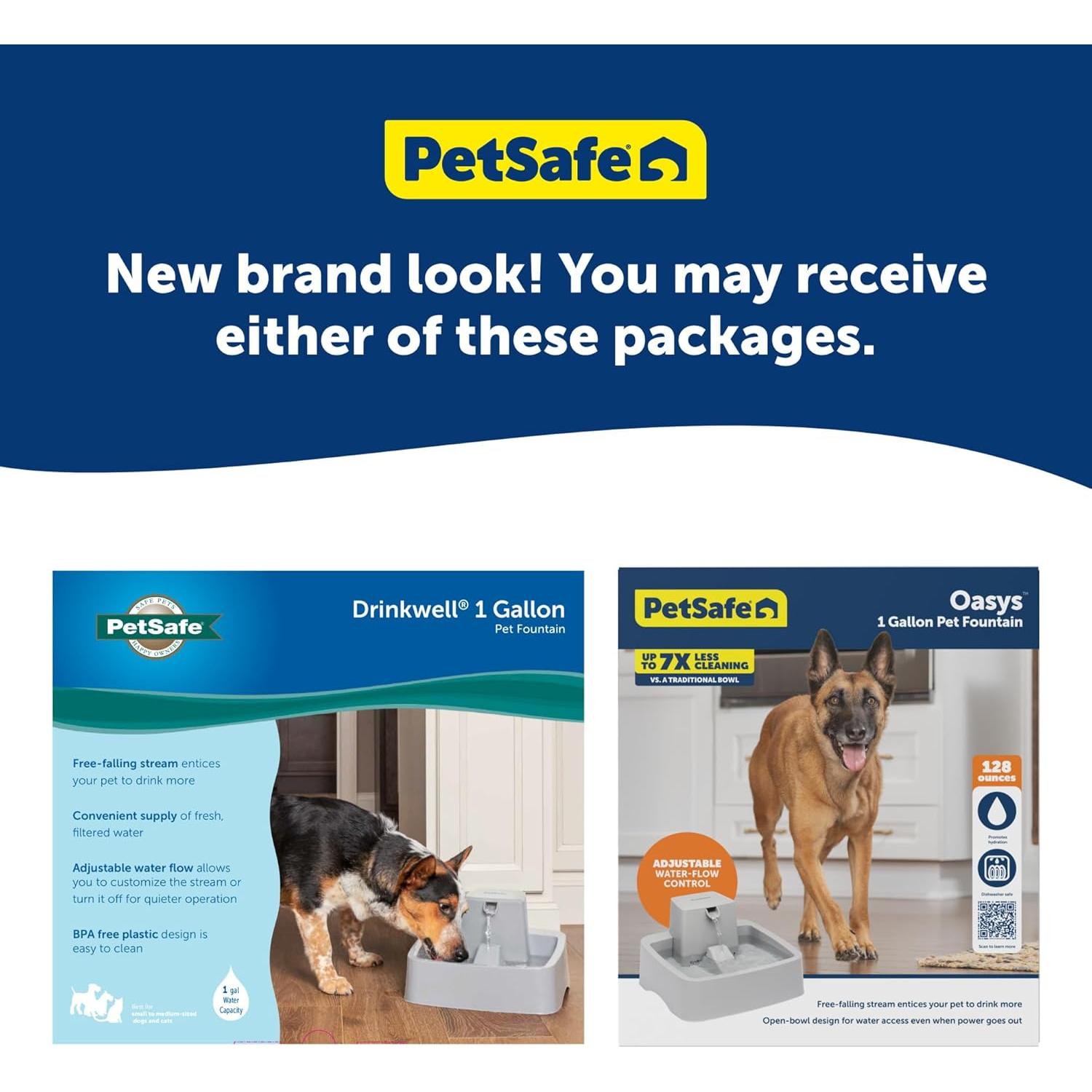 Fuente para Mascotas PetSafe Oasys 3.78L con Filtro y Control de Flujo