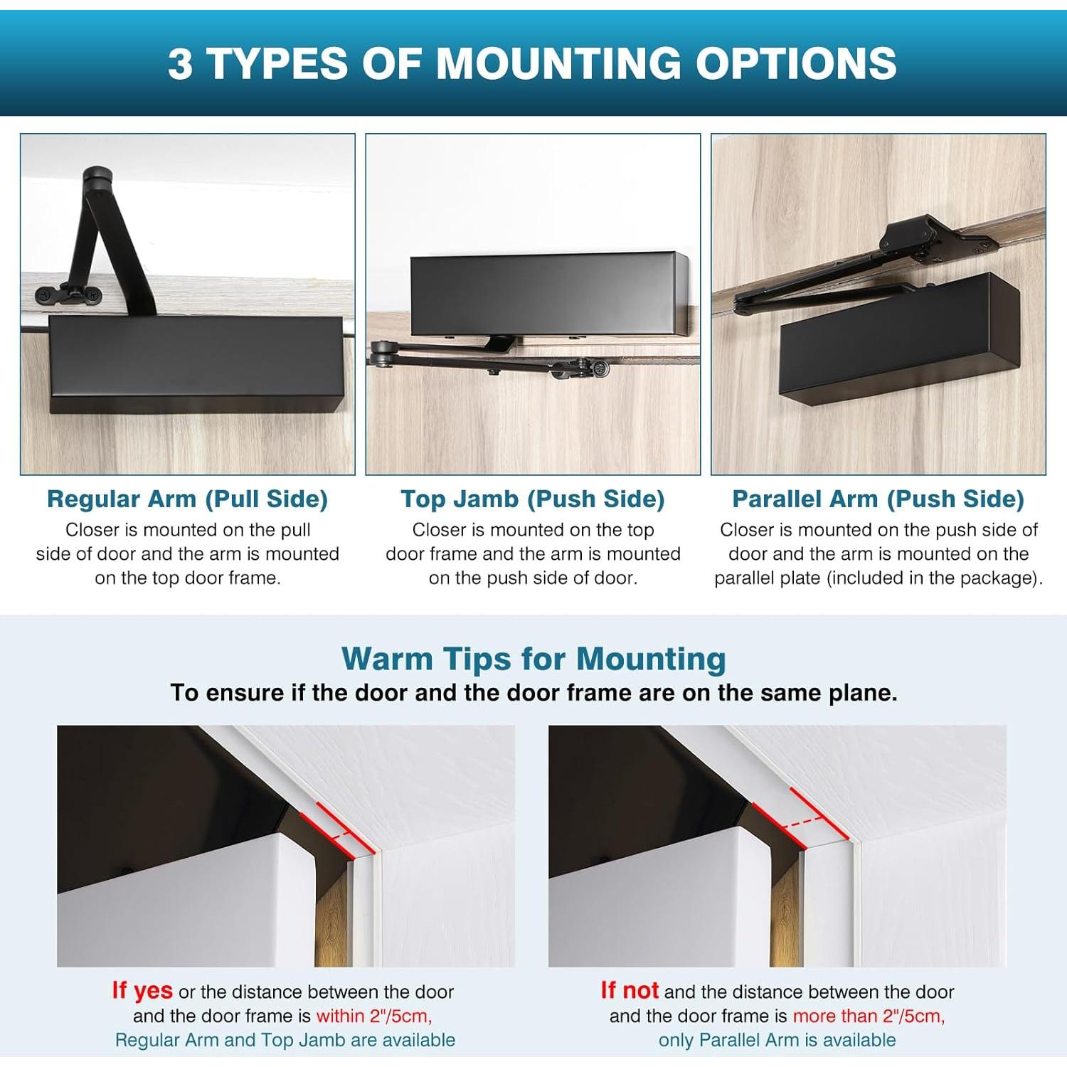 Cerradura Automática IRONWALLS Alta Resistencia Negra 150kg