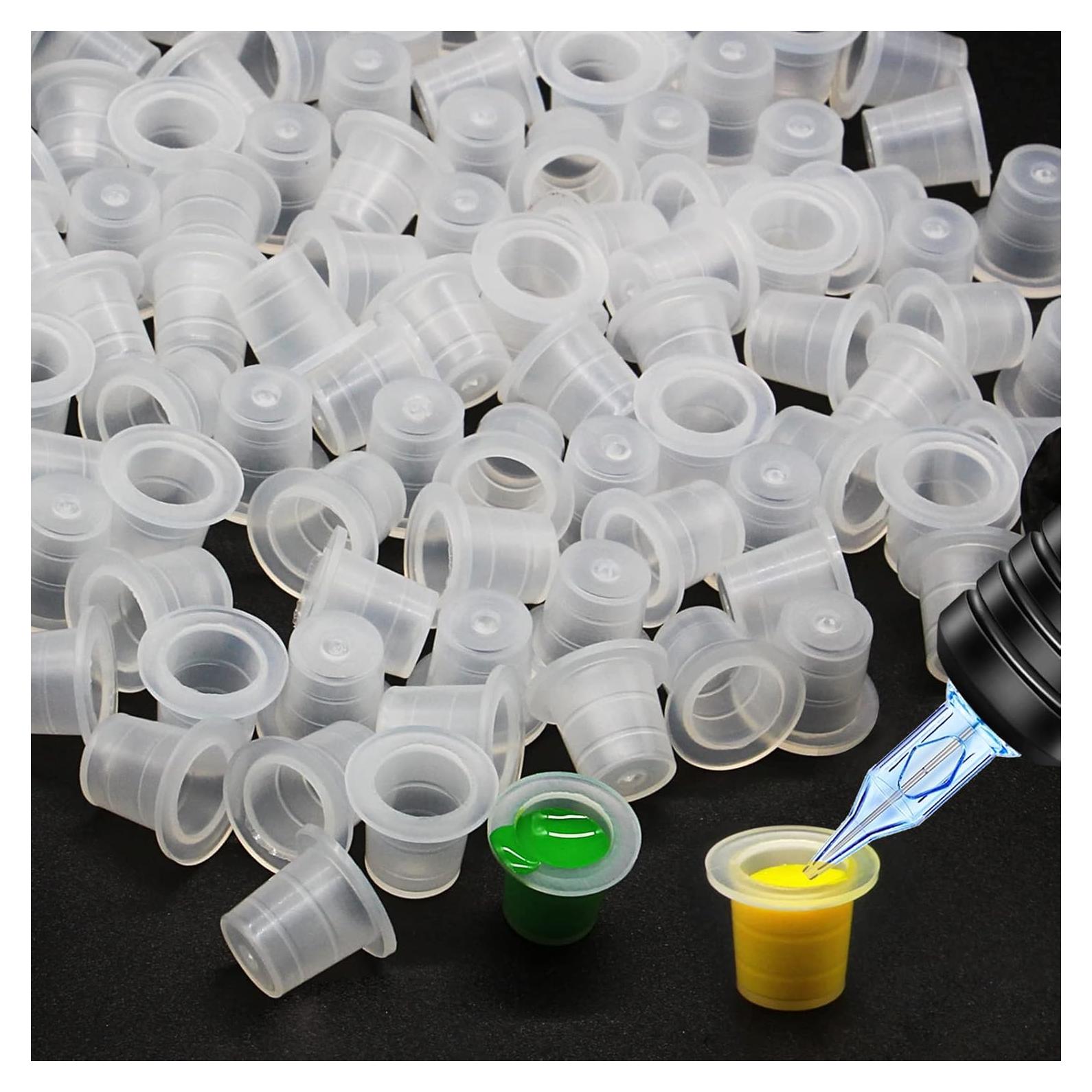 Tazas de Tinta Desechables Autdor 200pcs 9mm para Tatuajes