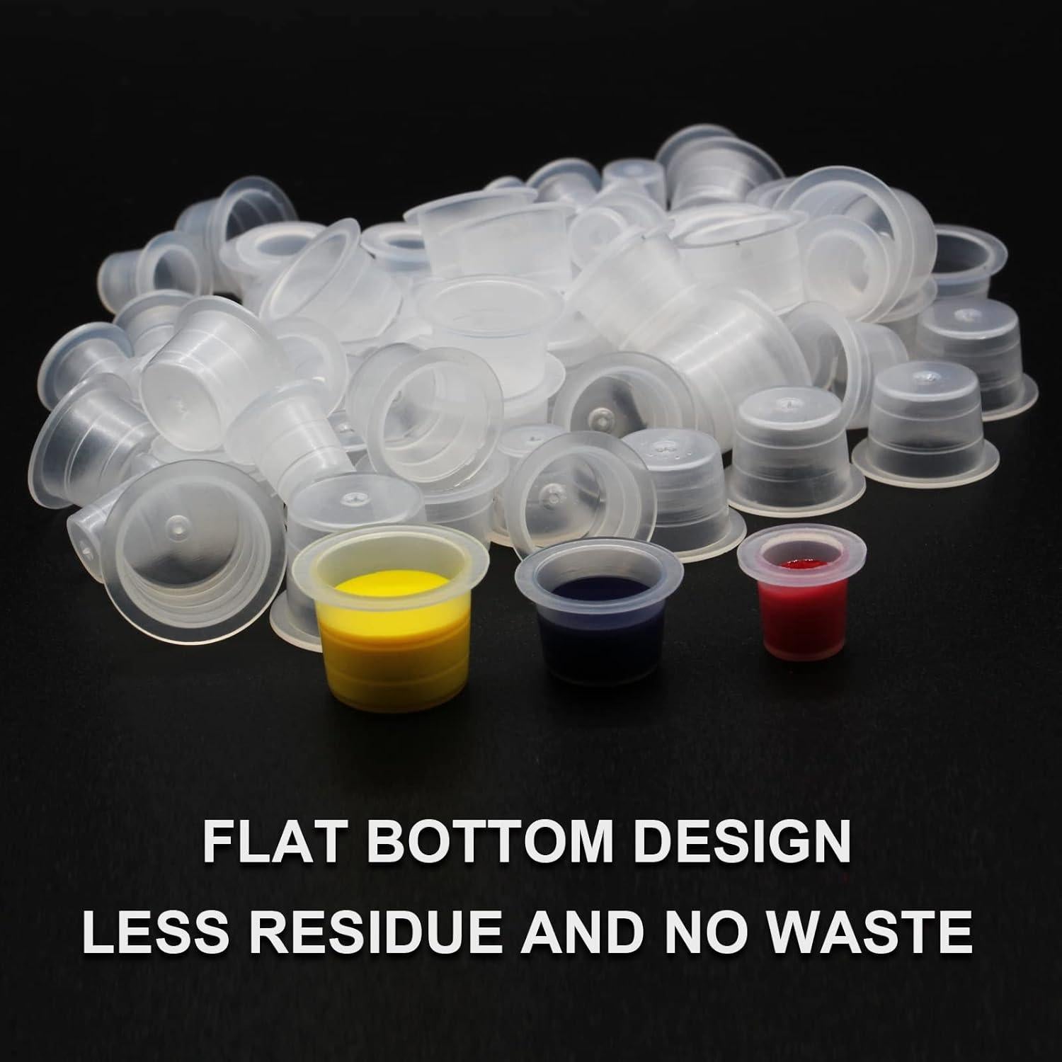 Tazas de Tinta Desechables Autdor 200pcs 9mm para Tatuajes