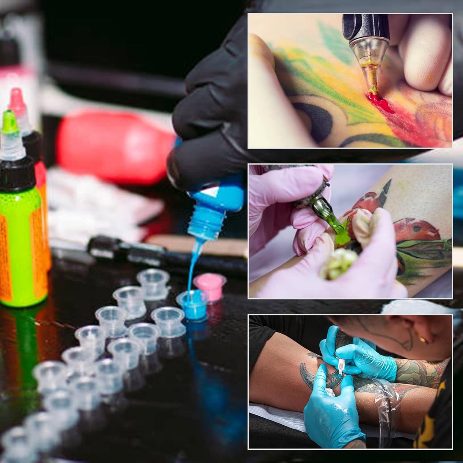 Tazas de Tinta Desechables Autdor 200pcs 9mm para Tatuajes