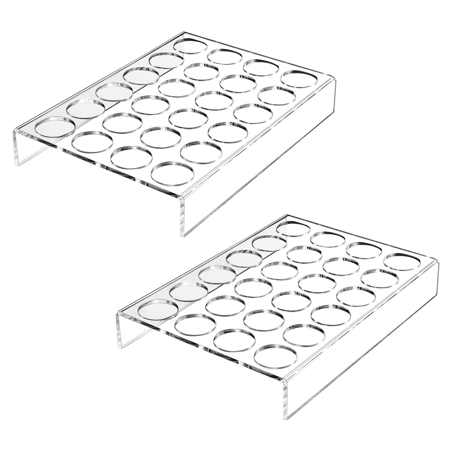 Organizador de Cápsulas de Café IEEK 2 Paquete Acrílico 24 Ranuras