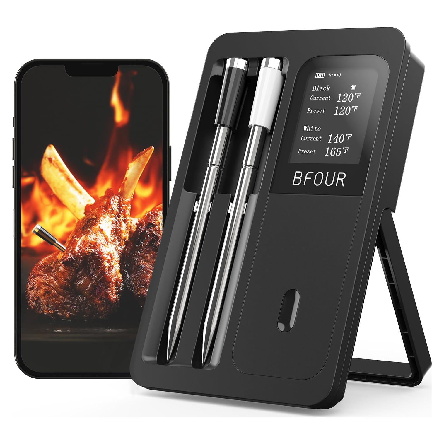 Termómetro de Carne Digital Inalámbrico BFOUR BF-40 PRO 2 Sondas