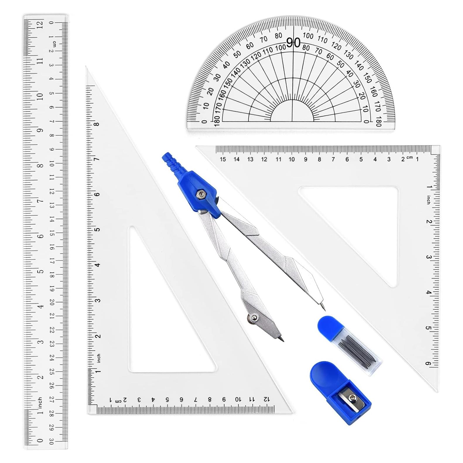 Juego de Herramientas de Geometría Coopay - 12 Pulgadas