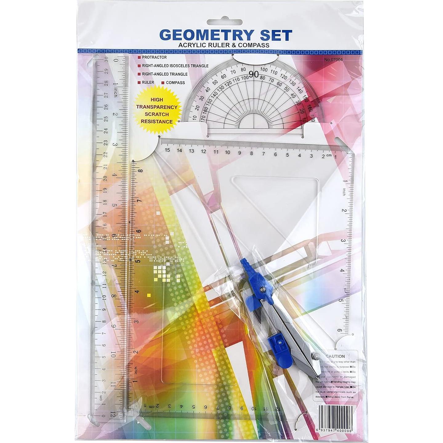 Juego de Herramientas de Geometría Coopay - 12 Pulgadas