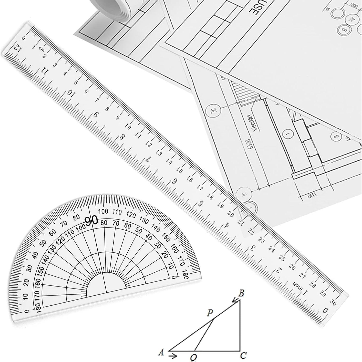 Juego de Herramientas de Geometría Coopay - 12 Pulgadas