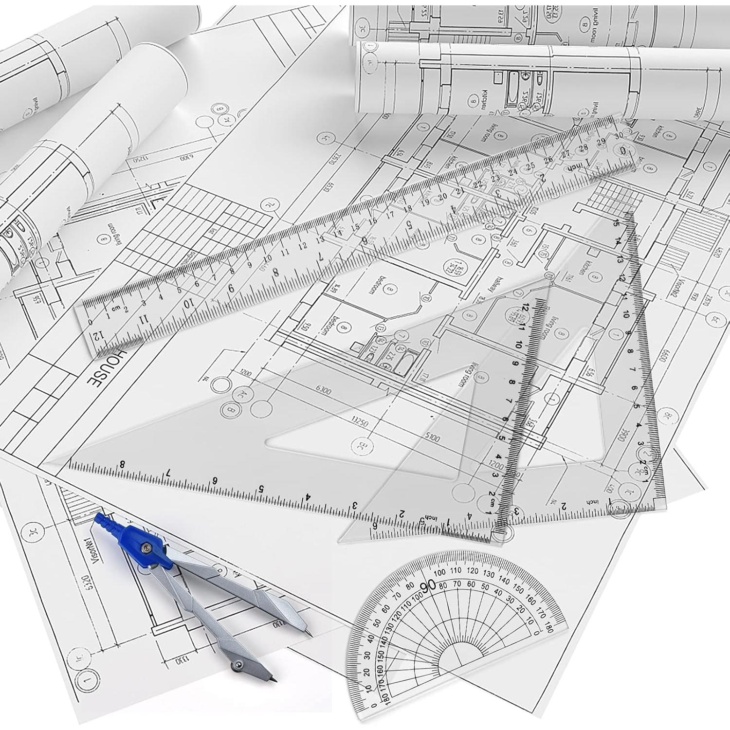 Juego de Herramientas de Geometría Coopay - 12 Pulgadas