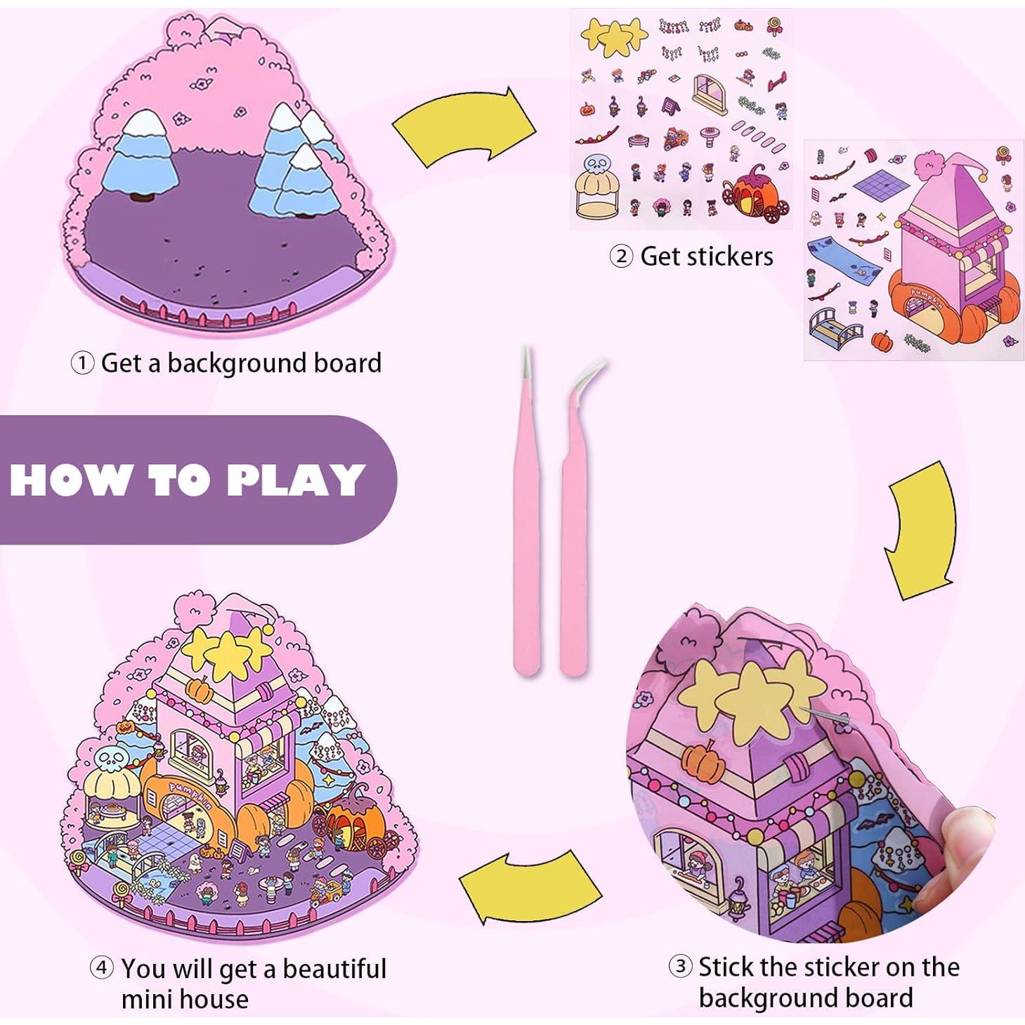 Stickers 3D Inchant 8 Juegos DIY para Habitaciones