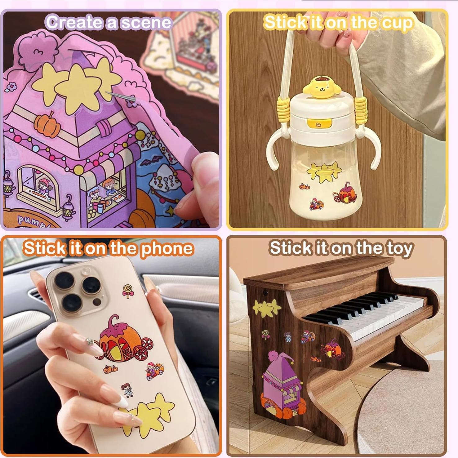 Stickers 3D Inchant 8 Juegos DIY para Habitaciones