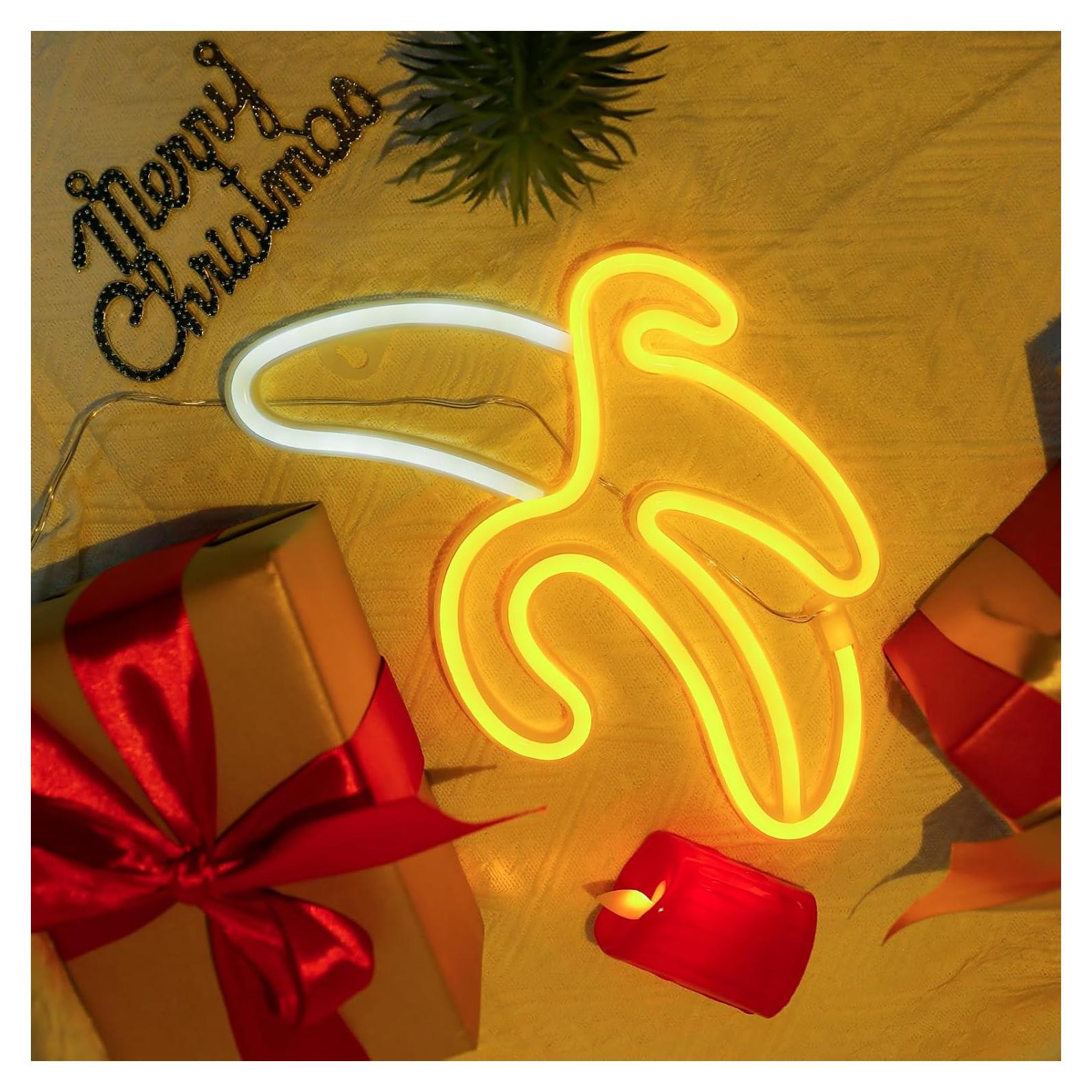 Luz de Neón ENUOLI Plátano Decorativa USB/Batería 30.5cm