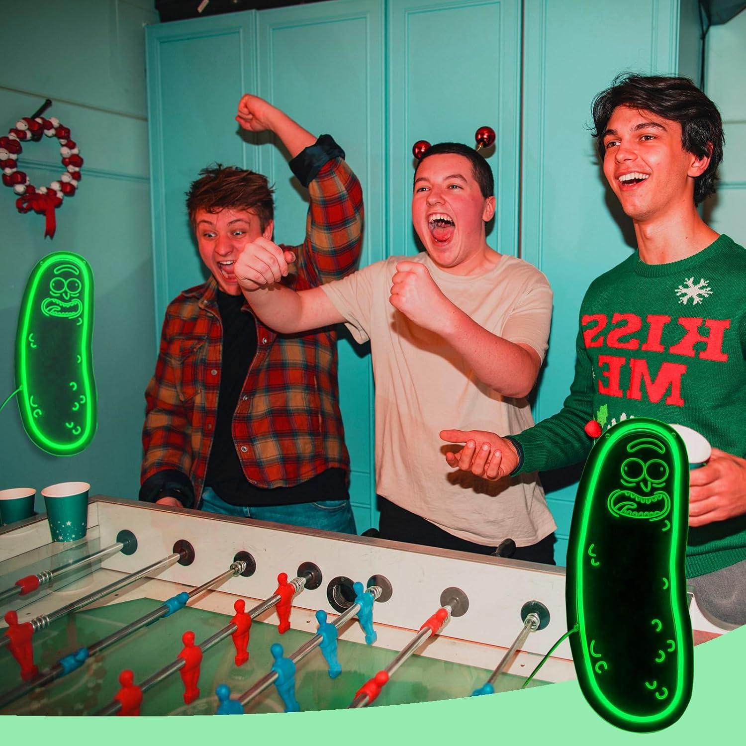 Cartel de Neón LED Pepinillo Oneneno Regulable USB Verde