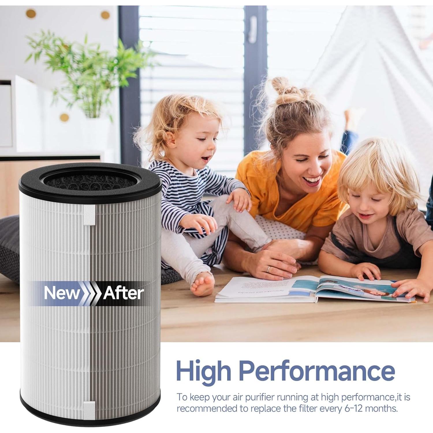 Filtro de Reemplazo H13 HEPA Horserdy AP-T45 AP-T40FL