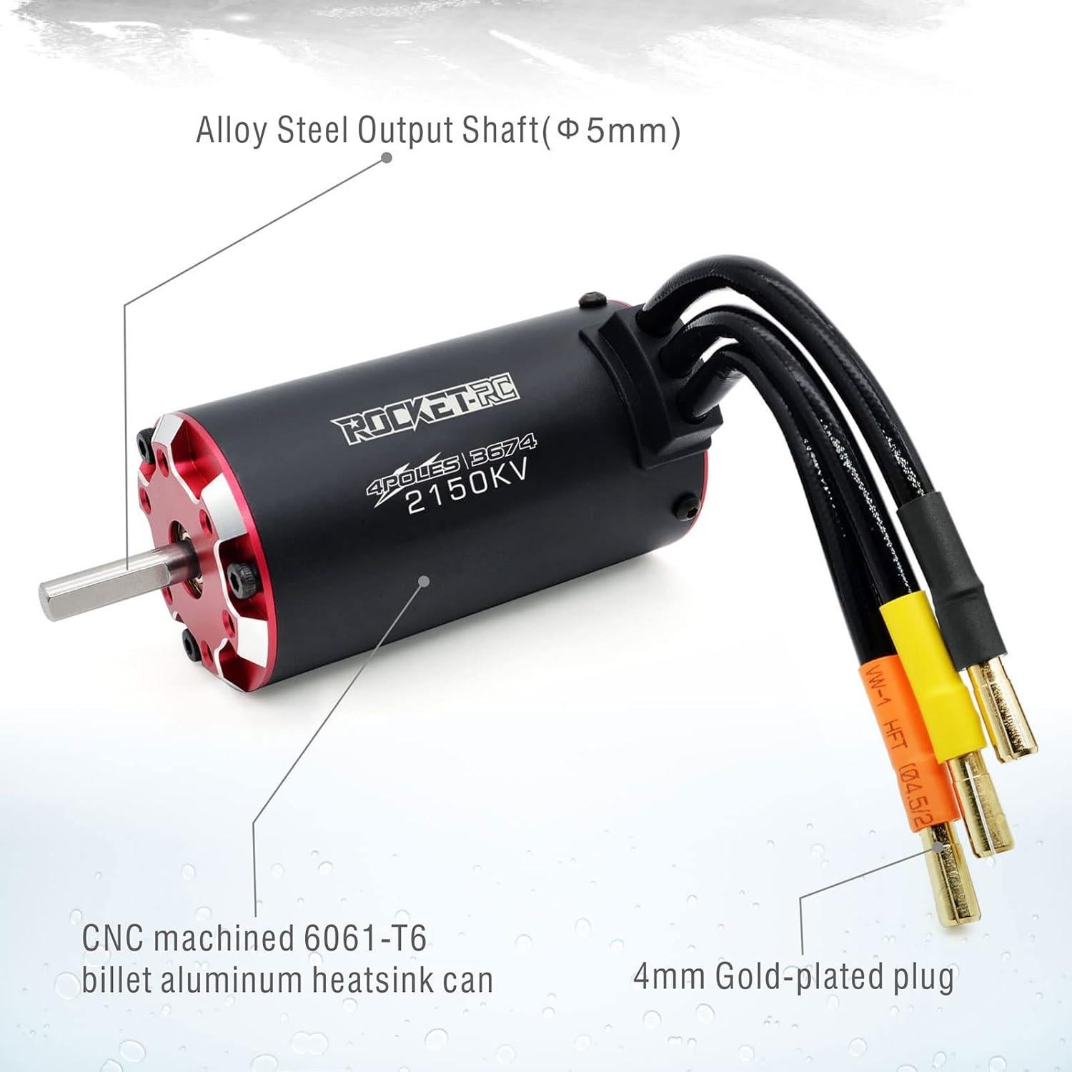 Motor Brushless Surpass Hobby 3674 2150KV para Coche RC 1/10