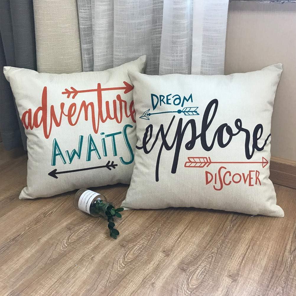 Fundas de Almohada Decorativas ULOVE 45.7x45.7 cm - Paquete de 2