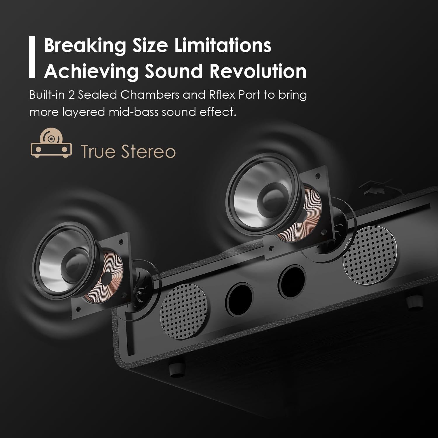 Reproductor de Vinilo TANLANIN TE-2018BLK Bluetooth 3 Velocidades