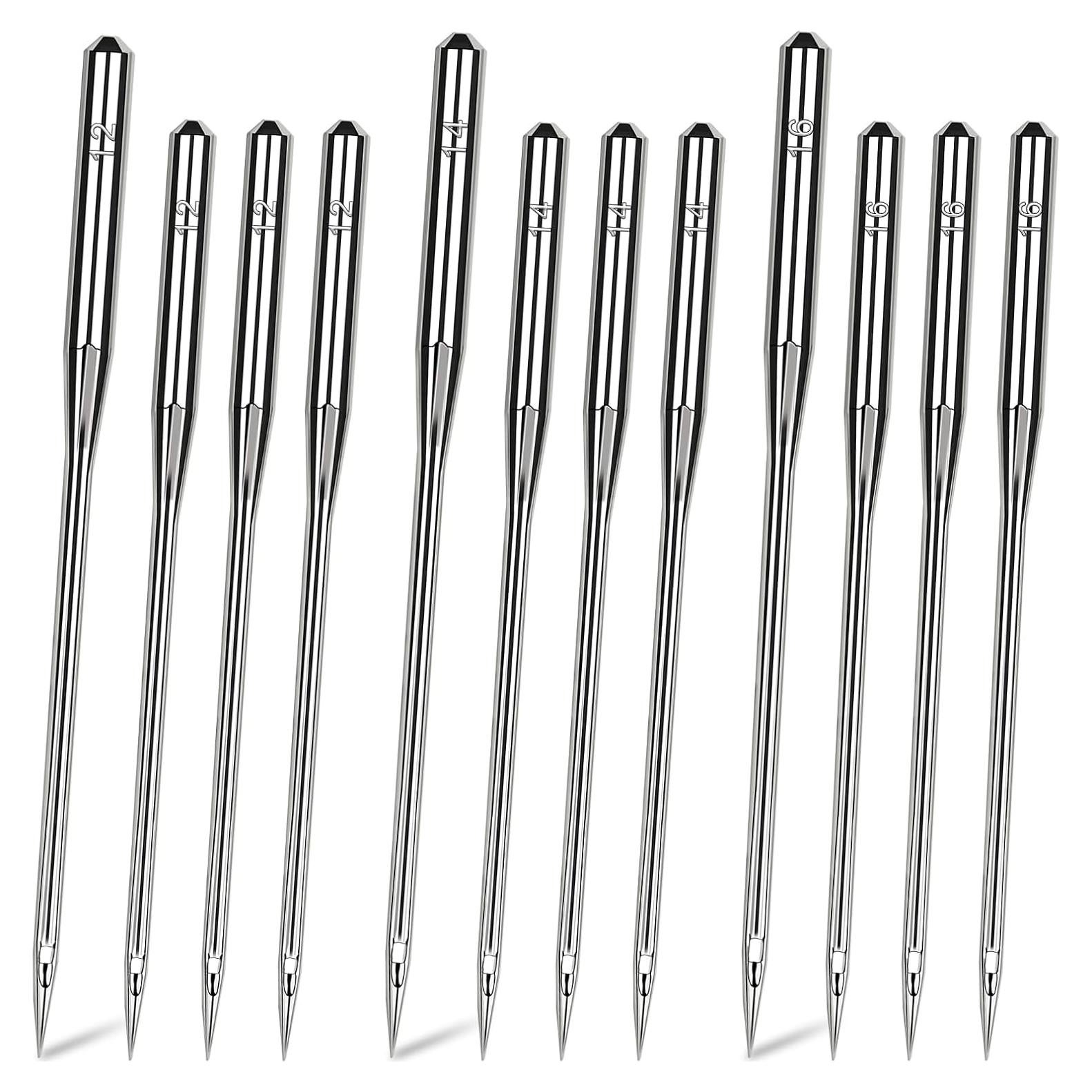 50 Agujas de Máquina de Coser Universales HLARTNET - 80/12, 90/14, 100/16