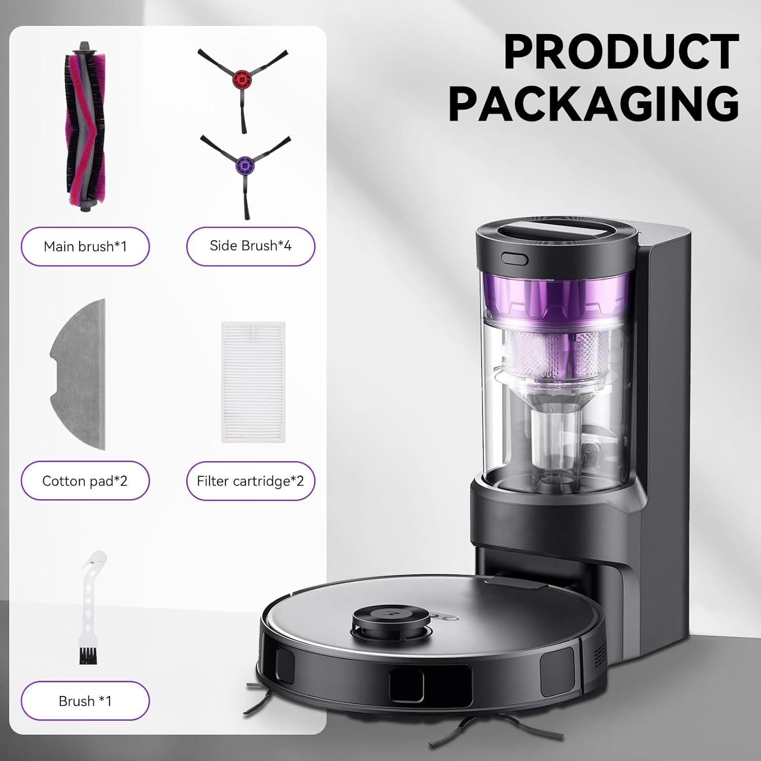 Kit de Repuestos para Aspiradora Robot Eureka E10s E20 - 2 Cepillos