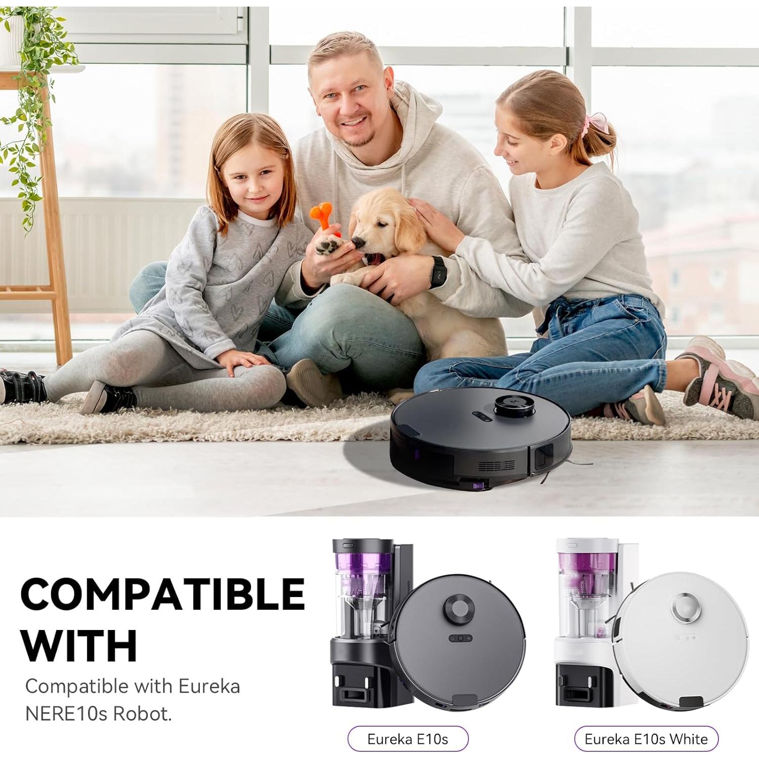 Kit de Repuestos para Aspiradora Robot Eureka E10s E20 - 2 Cepillos