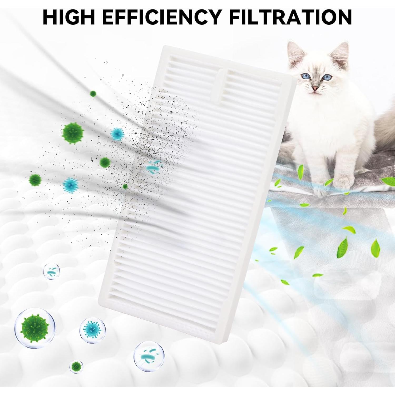 Kit de Repuestos para Aspiradora Robot Eureka E10s E20 - 2 Cepillos