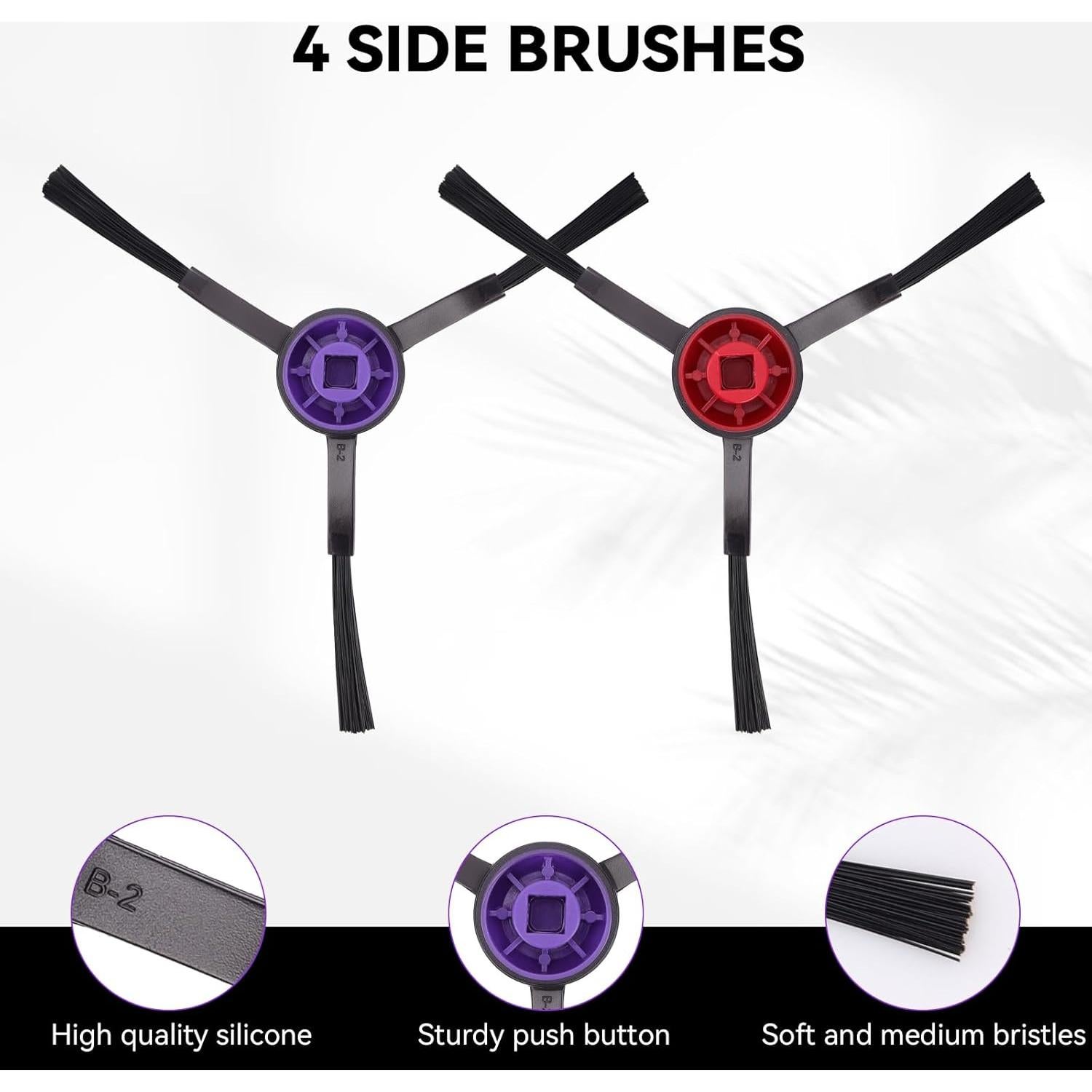 Kit de Repuestos para Aspiradora Robot Eureka E10s E20 - 2 Cepillos