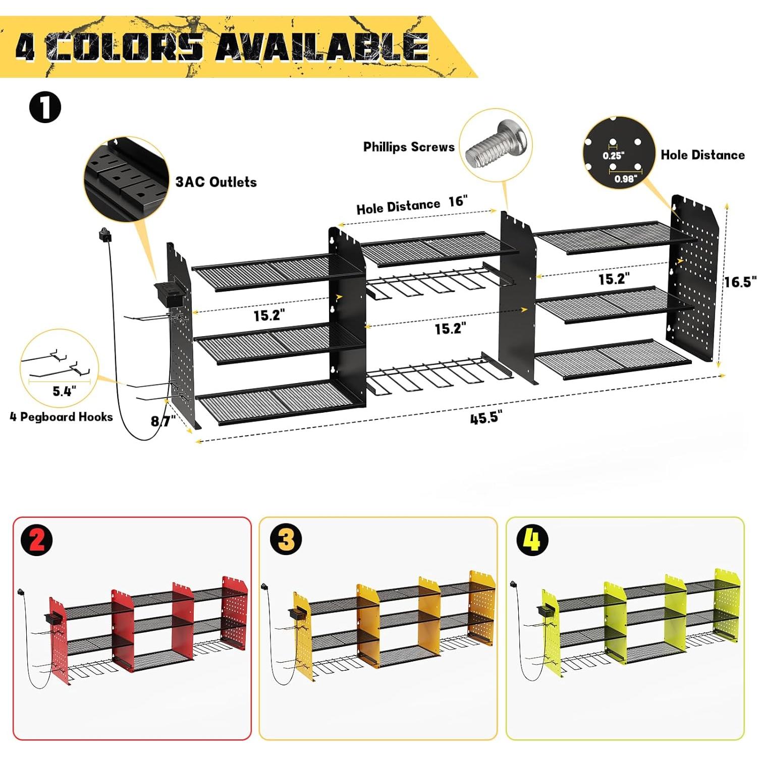 Organizador de Herramientas Eléctricas Geawokyie 3 Capas con Carga