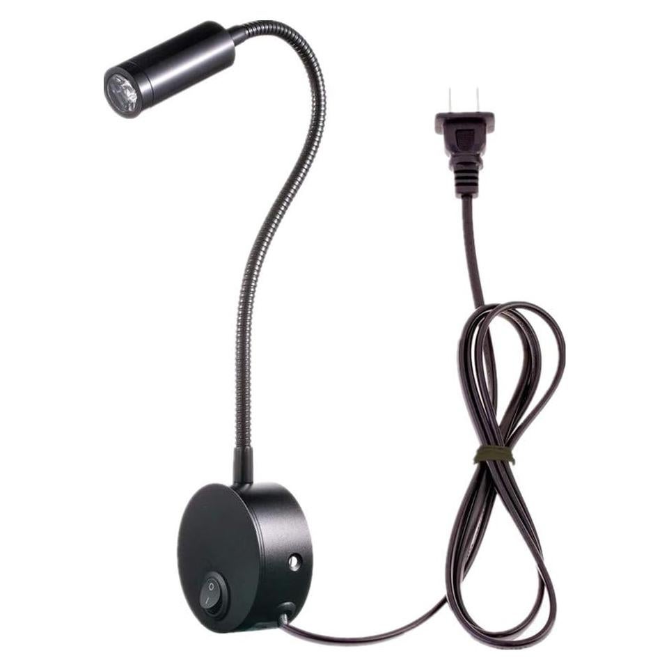 Luz de Lectura LED de Pared Wefond 3W Flexible Negra