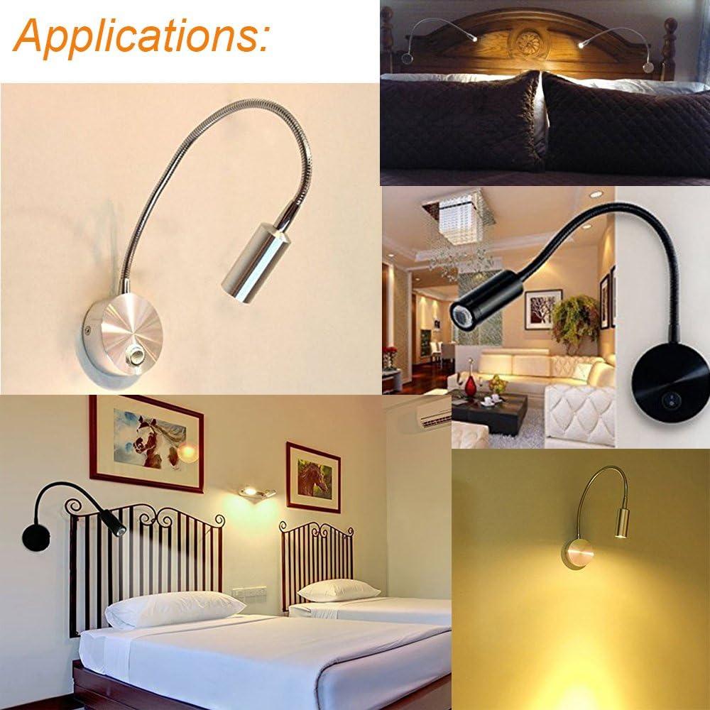 Luz de Lectura LED de Pared Wefond 3W Flexible Negra