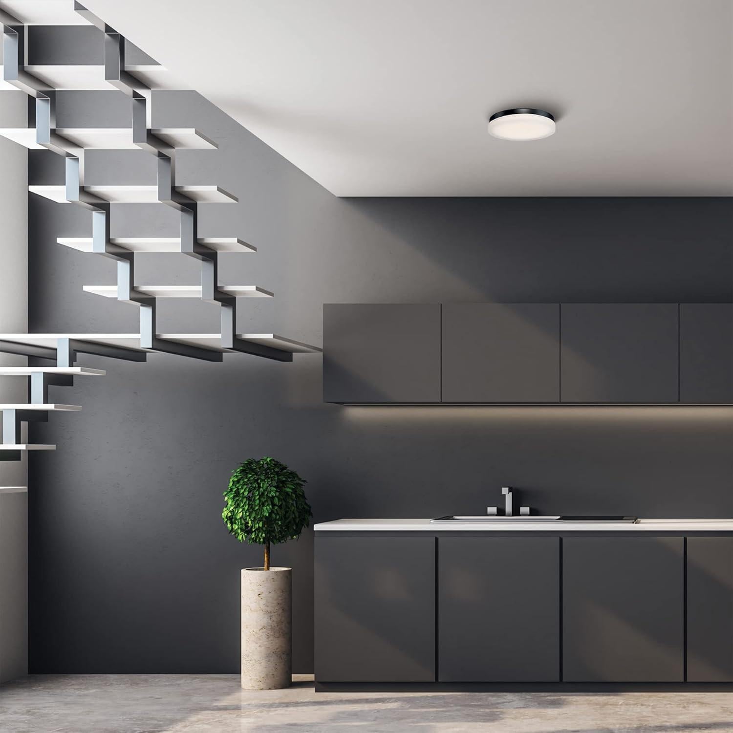 Luz LED Empotrada Modern Forms 28cm 2700K Color Negro