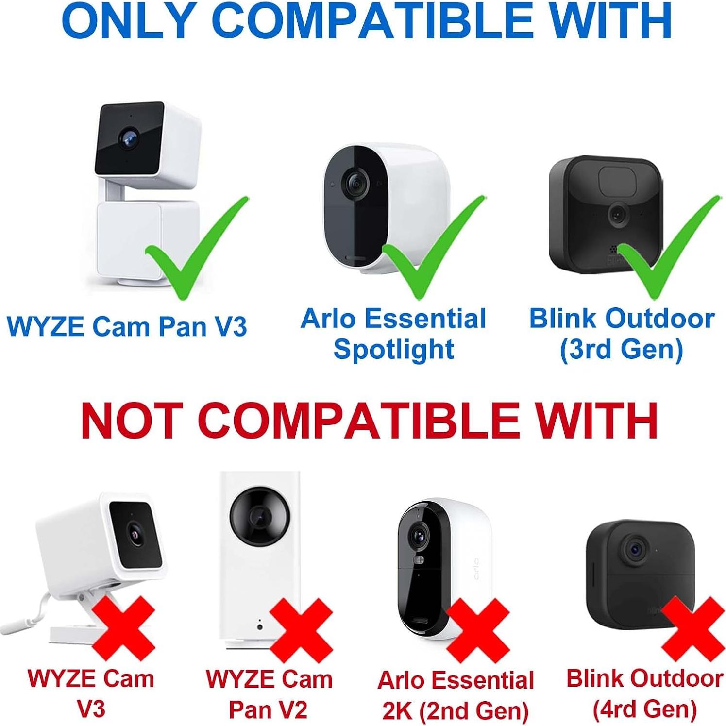 Cable de Alimentación 3.05m DIANMU para Wyze Cam Pan V3 y Arlo