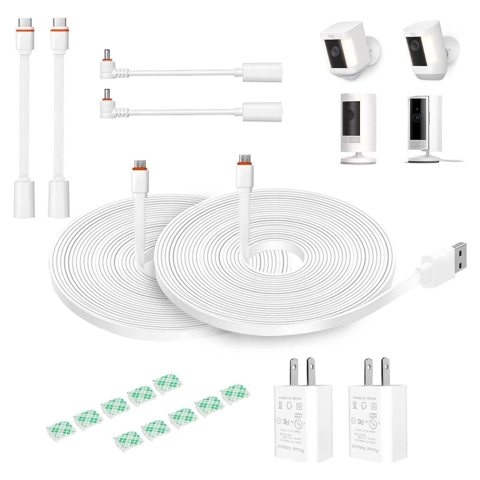 Cable de Extensión de Poder DIANMU 3M para Cámaras de Seguridad