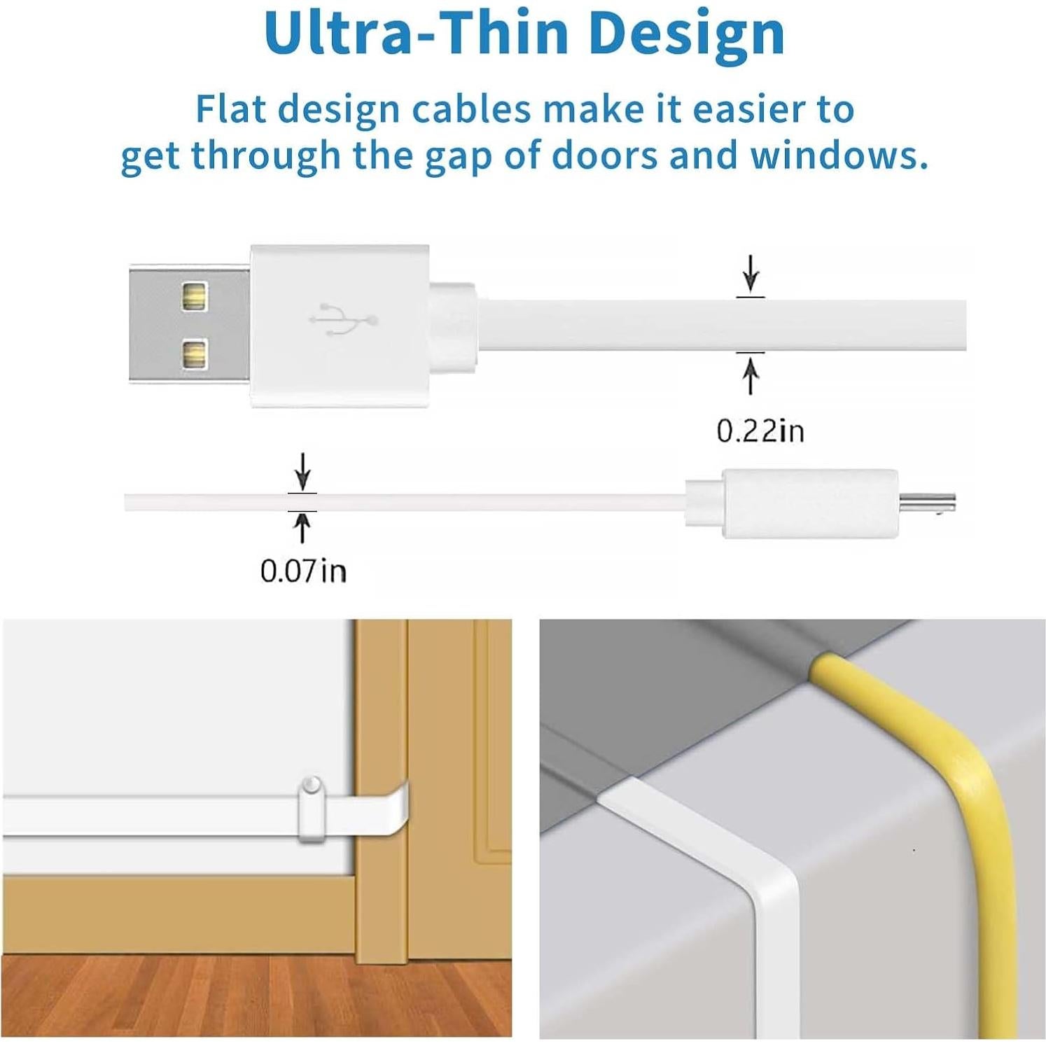 Cable de Extensión de Poder DIANMU 3M para Cámaras de Seguridad