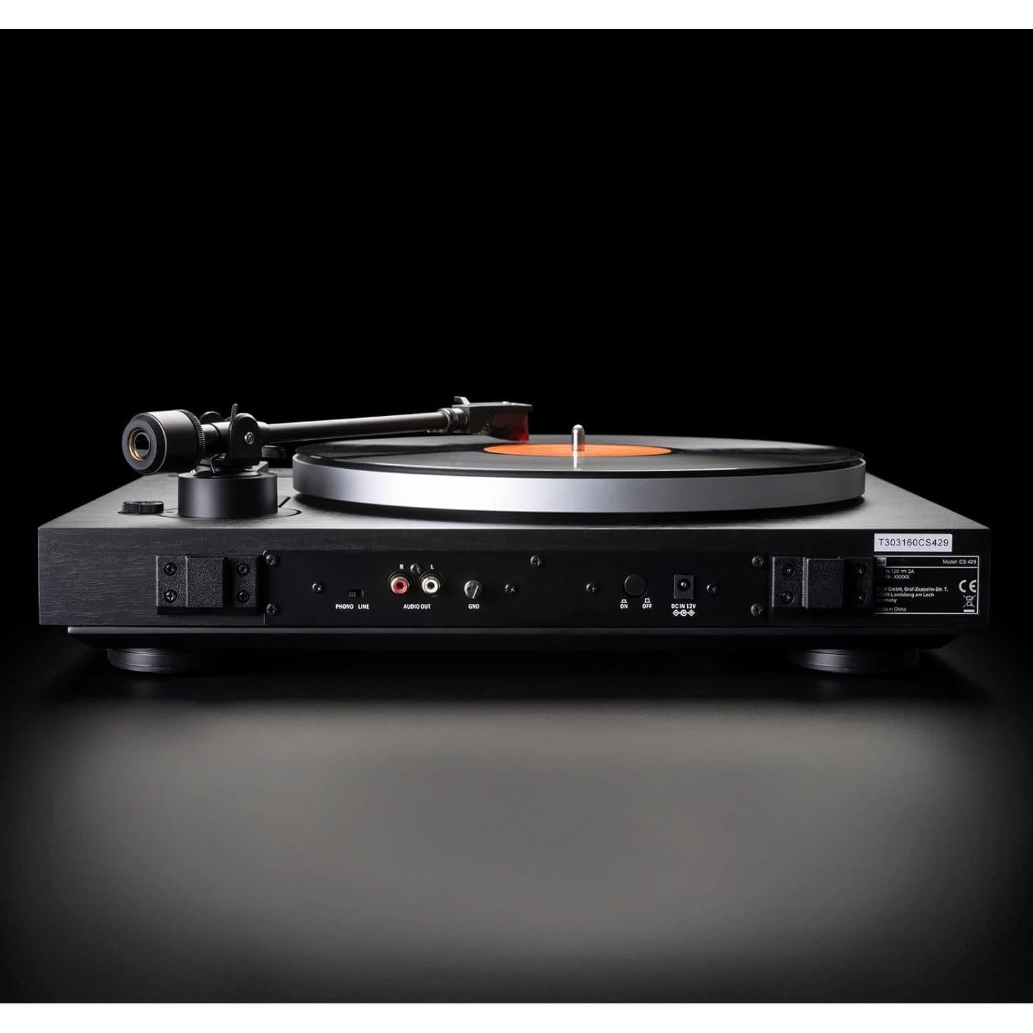 Tocadiscos Automático Dual CS 429 con Plato de Aluminio - Negro