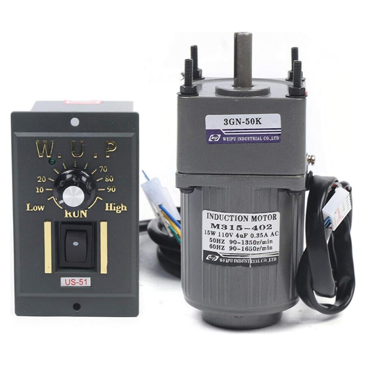 Motor Reductor Gdrasuya10 15W 110V 27RPM Ajustable