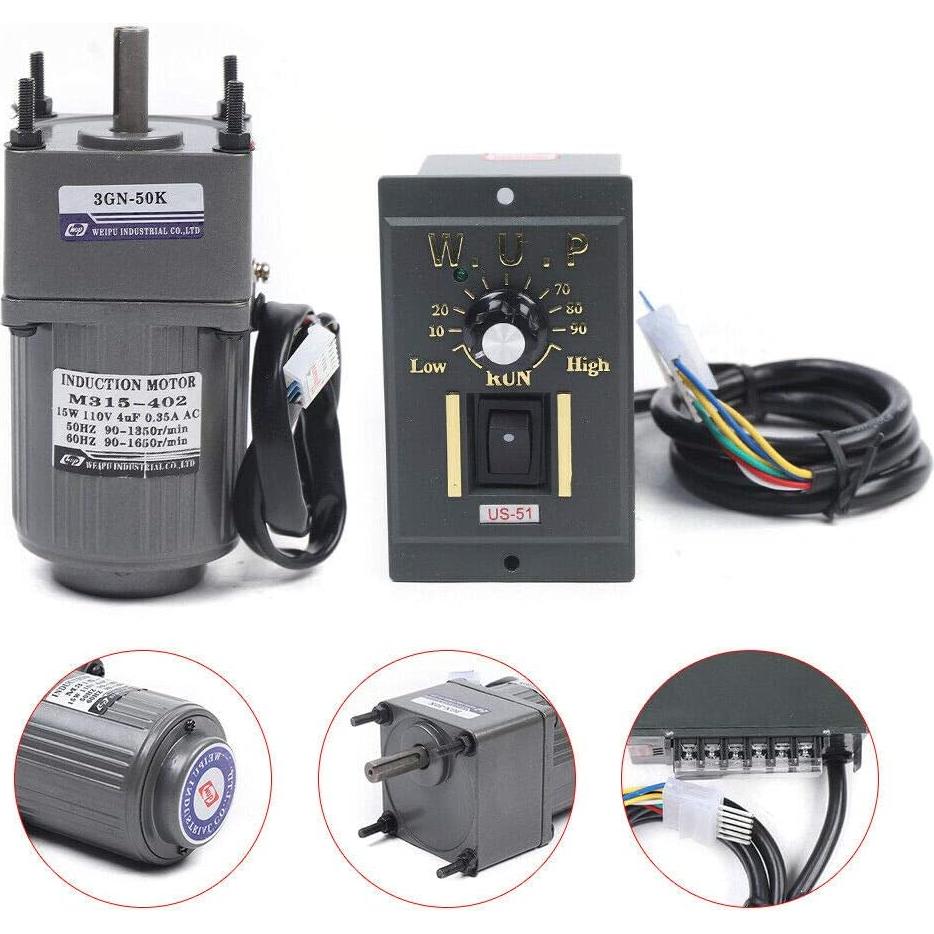 Motor Reductor Gdrasuya10 15W 110V 27RPM Ajustable