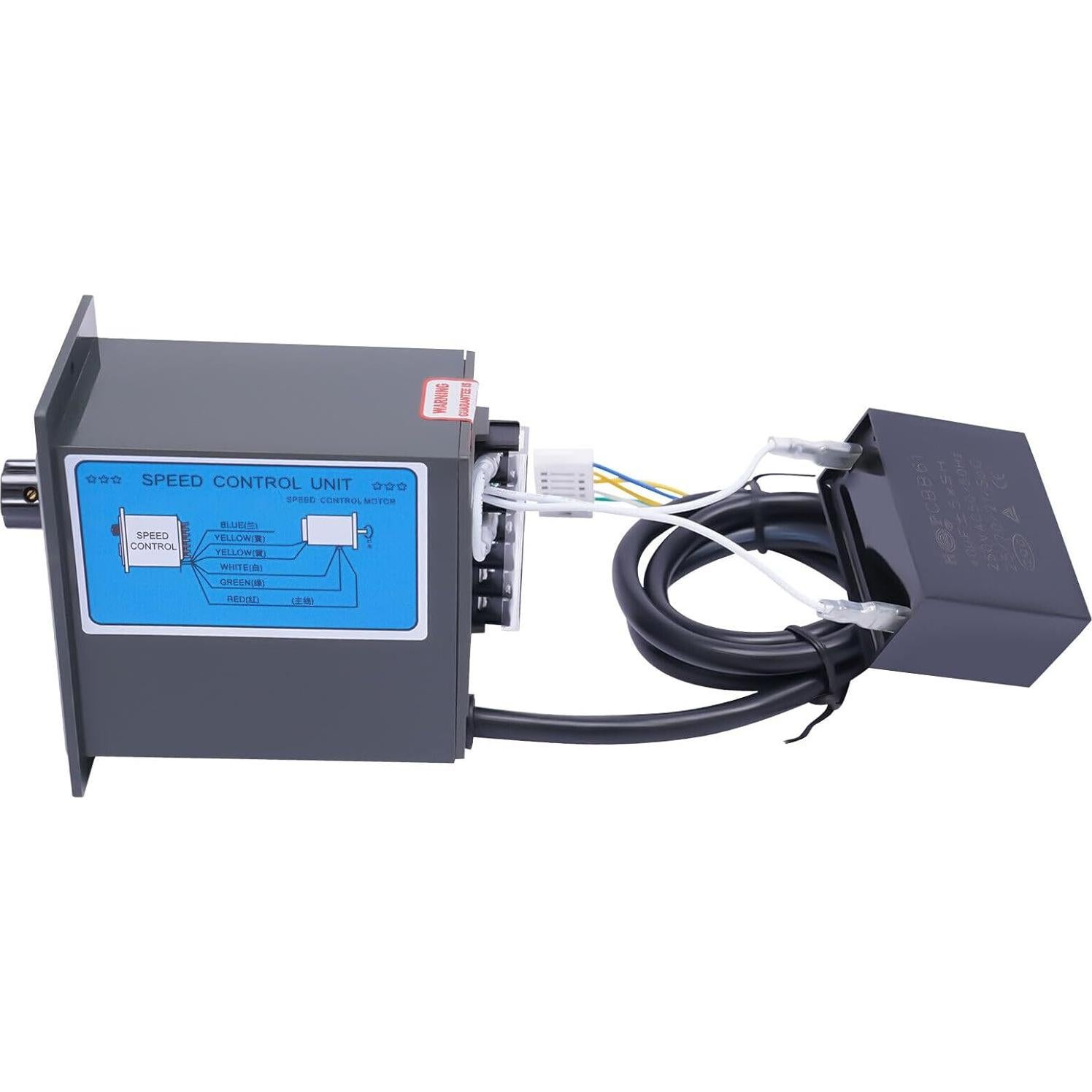 Electric Gear Motor 110V 250W 10K Single-Phase High Torque AC Gear Reducer Motor 0-135 RPM Variable Speed Controller Gearmotor 8Nm Gear Reduction Electric Motor with Bracket