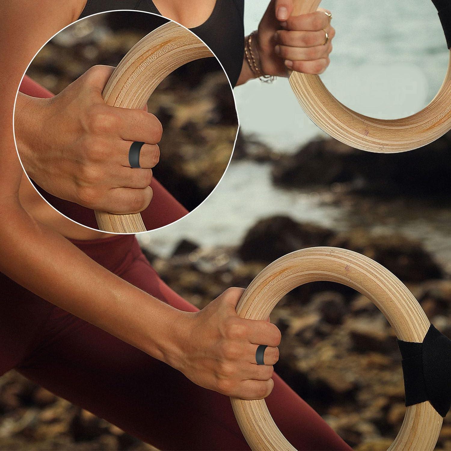 Funda de Silicona Booge para Anillo Oura Gen 3 - 2 Pcs, S Negro